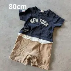 プティマインロンパース 80