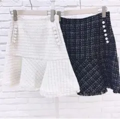 ◆美品◆ アプワイザーリッシェ ペプラムミニスカート オフホワイト