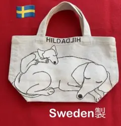 HILDAHILDA 犬イラスト トートバッグ ランチバック　スウェーデン製