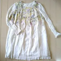 ZARA Gairls フラワープリントワンピース