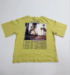 b.ROOM スケートボードプリント Tシャツ イエローのサムネイル