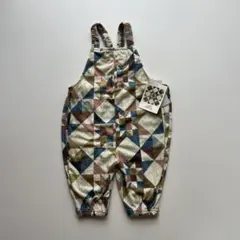 softcheese パッチワークサロペット 80