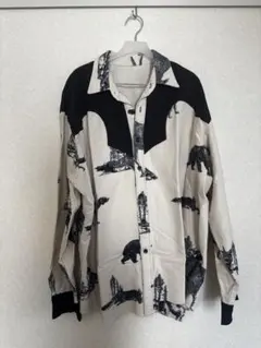 【11/25削除】動物柄オーバーサイズ長袖シャツ