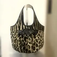 Think Beeヒョウ柄 トートバッグ　ハンドバッグ　レオパード柄　ショルダー