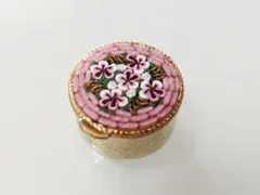 ベネチアンガラス　小物入れ　ピルケース　ピンク　イタリア製