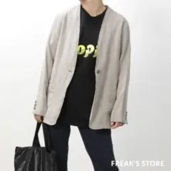FREAK'S STORE Herdmans リネンノーカラージャケットのサムネイル