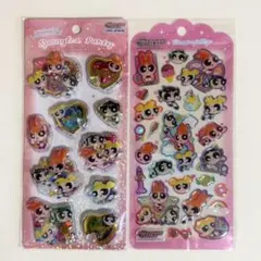 正規品 パワーパフガールズ スパンコールパーティ ドロップジェリーシール 2種