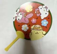 キティ マイメロ プリン シナモン ばつ丸 ポチャッコ けろけろけろっぴ うちわ