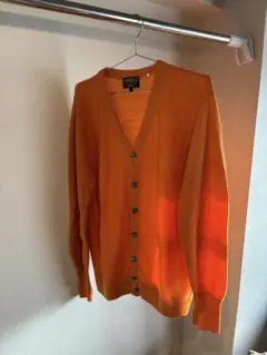 UNIVERD 72 オレンジ Vネック カーディガン