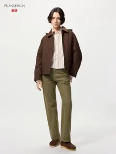 新品/完売品 UNIQLO JWA ストレートジーンズ GREEN サイズ26