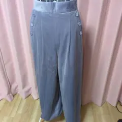 ♡クチュールブローチ♡ ワイドパンツ ボタン付き 新品タグ付き