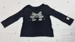 babyGAP キッズ 長袖カットソー 95cm ミッキー＆ミニー ブラック