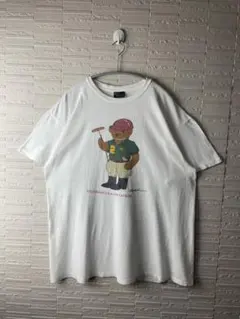 90s USA製ヴィンテージ　ポロバイラルフローレン　ポロベアTシャツ
