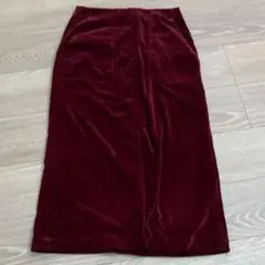 スローブイエナ SLOBE IENA ベルベットタイトスカート センタースリット
