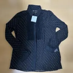 ザラ♪スタッズフリルブラウス♪タグ付き新品♪