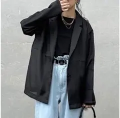 タグ付き未使用品　ブラック　シアーテーラードジャケット 2025年最新】シアージャケット しまむらの人気アイテム - メルカリ