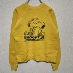 60s snoopy sweat スヌーピー　スエット　ワンピース SNOOPY スヌーピー ワンピース スウェット PEANUT 長袖 レディース M L