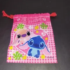 スティッチとエンジェル 巾着袋