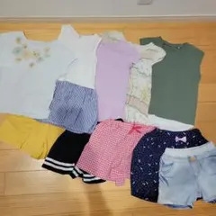 女の子服 夏用10点セット Tシャツ ショートパンツ　おまとめ