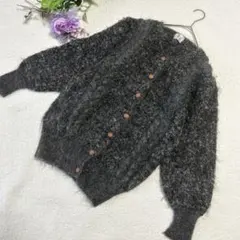 モヘアニット カーディガン