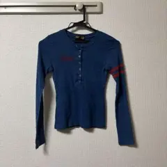 PONY 長袖ハーフボタン Tシャツ