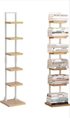 책장, 북타워, 슬림형, 6단, 대용량, 가로 30cm x 높이 143cm, 수납선반