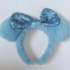 ディズニー カチューシャ ミニー ブルー スパンコール