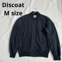 ディスコート　ネイビー MA-1 フライトジャケット　ジッパー　ポケット　M