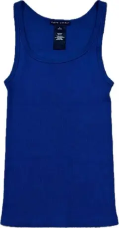 ✴︎Ralph Lauren （ブラックレーベル） 　タンクトップ ブルー （S）のサムネイル