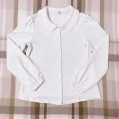 any FAM KIDS 長袖ブラウス　白　オフホワイト　130cm