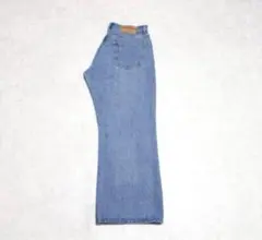 【美品】レディースL　ビームス　ハート　ワイド　フレア　デニムパンツ