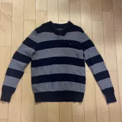 TOMMY HILFIGER ストライプ ニットセーター S/P 古着