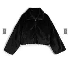 グレイル　ファーボアリバーシブルジャケット 2way ブラック