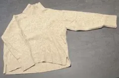 【UNIQLO】ニットセーター2点セット/ベージュ・ブルー）