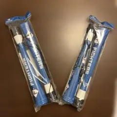 新品未使用　北海道日本ハムファイターズ　ロゴ　ツインスティック1個セット