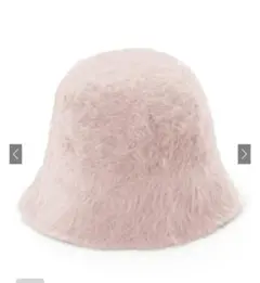 ピンク バケットハット ファー