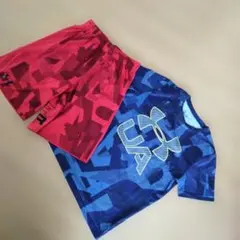 アンダーアーマー　Tシャツハーフパンツ　YLG　UNDER ARMOUR