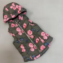 H&M 花柄ダウンベスト110