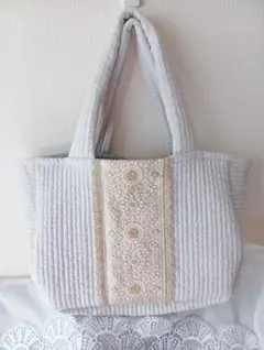 ヌビバッグ インド刺繍 ハンドバッグ 大人可愛い 韓国風 ハンドメイド（A412