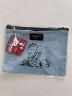 スヌーピー PEANUTS フラットポーチ