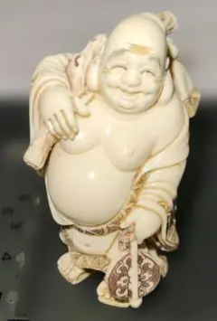 中国美術 白磁 象上文殊菩薩 置物 在銘(P136) - メルカリ