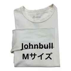 【Johnbull】メンズ長袖Tシャツ白Mサイズ