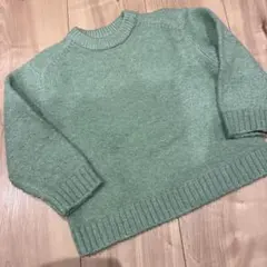 再値下げ！ZARA ベビー ニット セーター グリーン92cm
