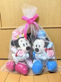 極美品 ミッキーマウス ミニーマウス ぬいぐるみ 結婚式 DENPO115
