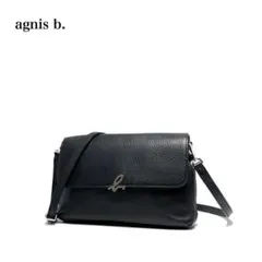 【美品】agnes b. アニエスベー/本革・レザー/シボ革/ショルダーバッグ