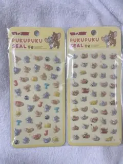 トムとジェリー プクプクシール 2シートセット