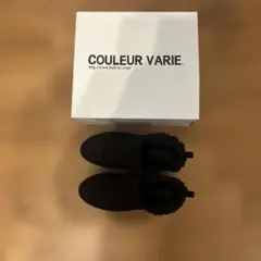 最終お値下げ　COULEUR VARIE 軽量ボアショートブーツ