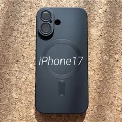 マグセーフ　iPhone17 スマホケース　ブラック　シリコンカバー　レンズ保護