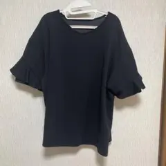 ハッピーマリリン　カットソー　プルオーバー　袖フレア　3L〜4L ブラックのサムネイル