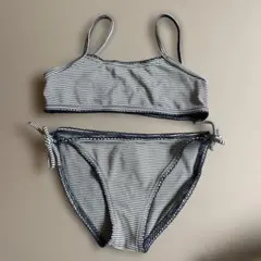 プチバトー6a　ストライプ セパレート水着 114 cm